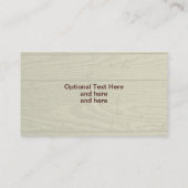 木のスタイルの背景にドッグポー素朴プのプリント 名刺 (裏面)