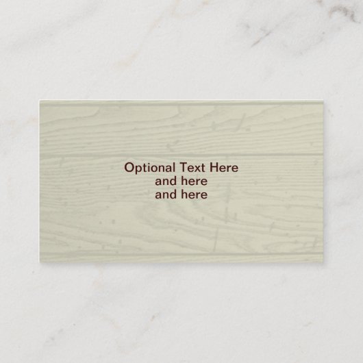 木のスタイルの背景にドッグポー素朴プのプリント 名刺 (裏面)