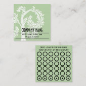 木のスタンプカード ロイヤリティカード (正面/裏面)