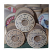 木のスプール タイル (正面)