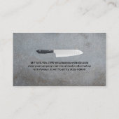 木のスプーンに香辛料とハーブ 名刺 (裏面)