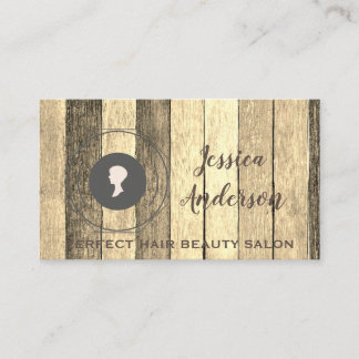 木のセピア色のロゴのスタイルを作る素朴なヴィンテージの毛 名刺