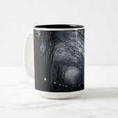 木のセントラル・パークの列 ツートーンマグカップ (正面左)