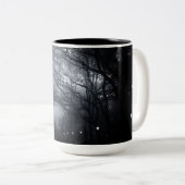 木のセントラル・パークの列 ツートーンマグカップ (正面右)