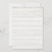 木のタッチダウン小さな足指秋の男の子の赤ちゃんシャワー 招待状 (裏面)