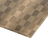 木のチェッカーボードパターン カッティングボード (角)