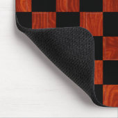 木のチェッカーボード マウスパッド (コーナー)