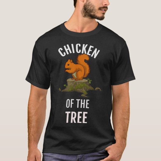 木のチキン Tシャツ (正面)