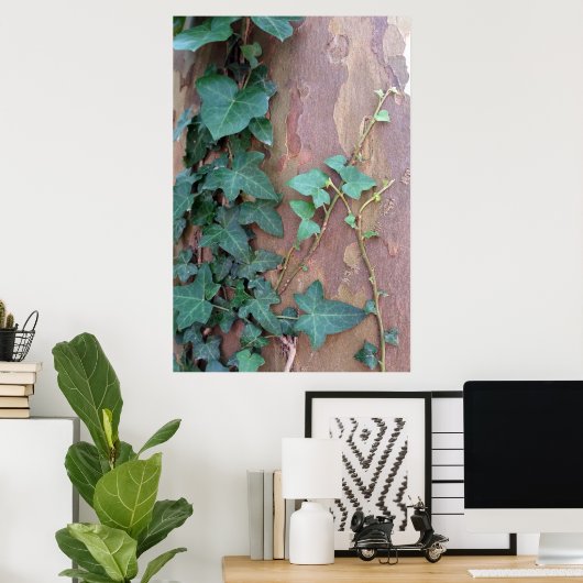 木のツタ ポスター (ホームオフィス)