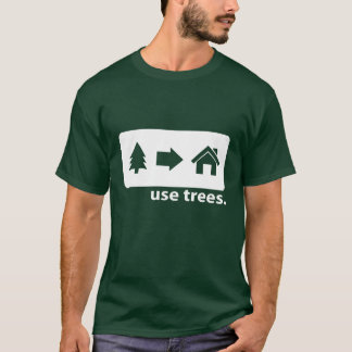 木のティーを使用して下さい Tシャツ