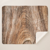 木のテクスチャの粗無地のい木 シェルパブランケット (正面(横))