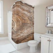 木のテクスチャの粗無地のい木 シャワーカーテン (インサイチュ)