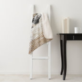 木のテクスチャー素朴ディアフォレストモノグラム シェルパブランケット (インサイチュ)