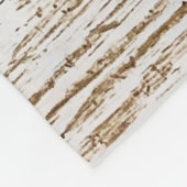 木のテクスチャー素朴ディアフォレストモノグラム フリースブランケット (角)