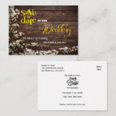 木のテクスチャ日付を保存 ノートカード (正面/裏面)