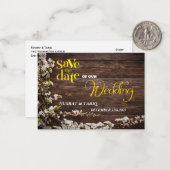 木のテクスチャ日付を保存 ノートカード (正面/裏面インサイチュ)