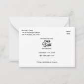 木のテクスチャ素朴が好き日付を保存 ノートカード (裏面)