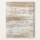 木のテクスチ素朴アディアウッドランドモノグラム プランナー手帳 (裏面)