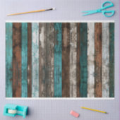 木のテクス素朴チャティール(緑がかった色)と茶色のデコページ 薄葉紙 (クラフト)