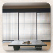 木のテーブルおよびモダンなスタイルのtatamiを使って: コースター (正面)