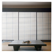 木のテーブルおよびモダンなスタイルのtatamiを使って: タイル (正面)