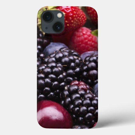 木のテーブルの上のおいしい夏の果物 Case-Mate iPhoneケース (裏面)
