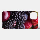 木のテーブルの上のおいしい夏の果物 Case-Mate iPhoneケース (裏面 (横))