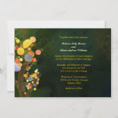 木のテーマ結婚お祝い 招待状 (裏面)