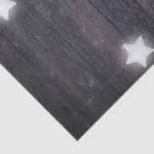 木のデコページの月、星、波 薄葉紙 (詳細)