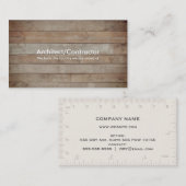 木のデッキ 名刺 (正面/裏面)