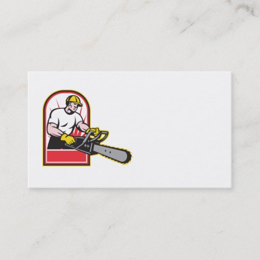 木のトリマーのprunerの育樹専門家の名刺 名刺 (正面)