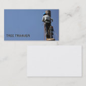 木のトリミングまたは造園の名刺のテンプレート 名刺 (正面/裏面)