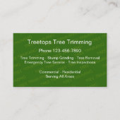 木のトリミングサービス 名刺 (正面)