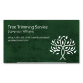 木のトリミング | 自然アウトドア | 様式化された木 マグネット名刺 (正面)