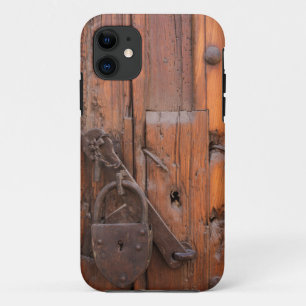 木のドアの南京錠 iPhone 11 ケース