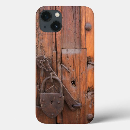 木のドアの南京錠 Case-Mate iPhoneケース (裏面)