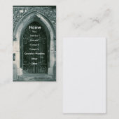 木のドアの名刺 名刺 (正面/裏面)