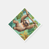 木のナマケモノ スタンダードカクテルナプキン (角)