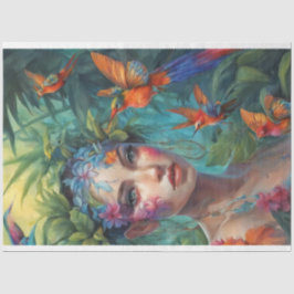 木のニンフと蝶鳥 薄葉紙