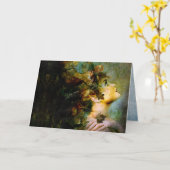 木のニンフ カード (黄色い花)