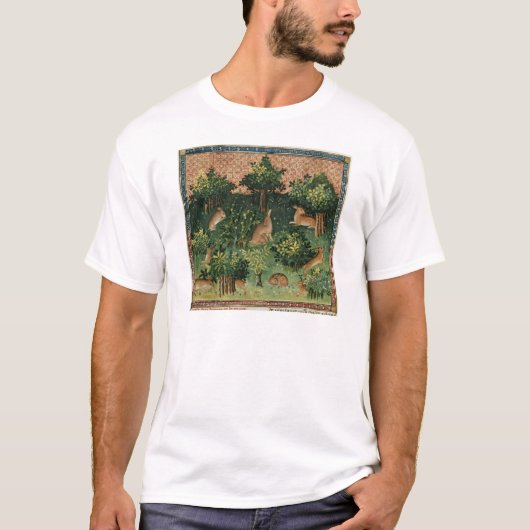 木のノウサギ Tシャツ (正面)