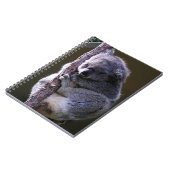 木のノートのコアラ ノートブック (左側)