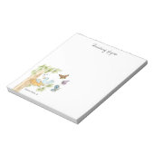 木のノートパッドの青い鳥 ノートパッド (回転)