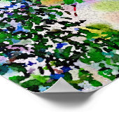 「木のハグ」水カラフル色ポスター ポスター (角)