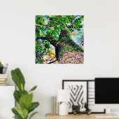 「木のハグ」水カラフル色ポスター ポスター (ホームオフィス)