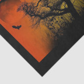 木のハロウィンの不気味なティッシュペーパー 薄葉紙 (詳細)