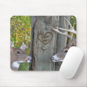 木のハート マウスパッド (マウス)