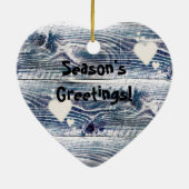 木のハート、季節のごあいさつ セラミックオーナメント (裏面)