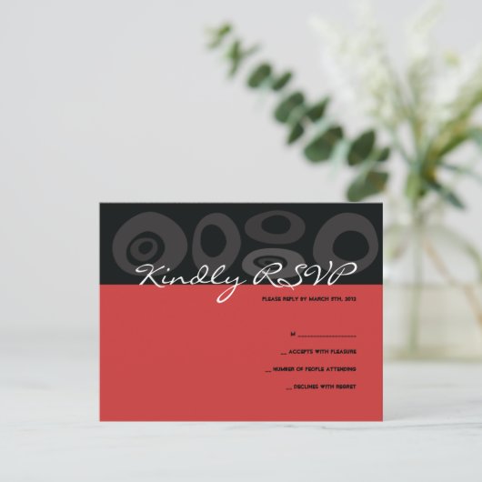 木のバーのバルミツワーの古代応答Card2 出欠カード (スタンド正面)