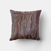 木のバーク素朴キャビン赤茶色自然フォトウッド クッション (裏面)